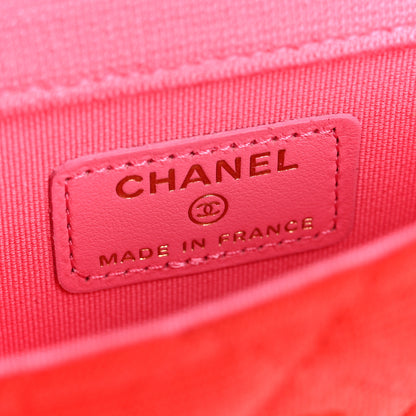 Chanel Jersey Quilted Micro Mini Flap Red 6 of 10