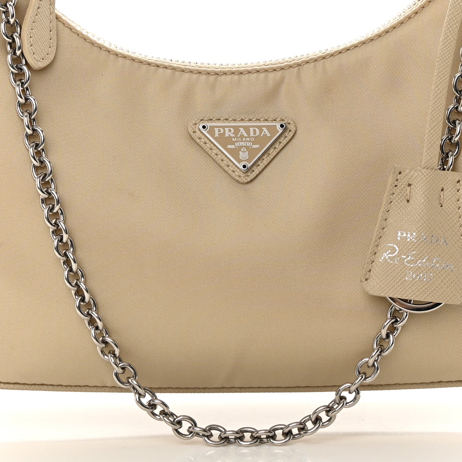 Prada Re-Nylon Saffiano Re-Edition 2005 Shoulder Bag Deserto 10 of 16