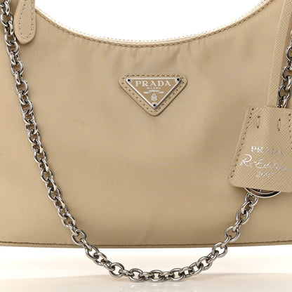Prada Re-Nylon Saffiano Re-Edition 2005 Shoulder Bag Deserto 10 of 16