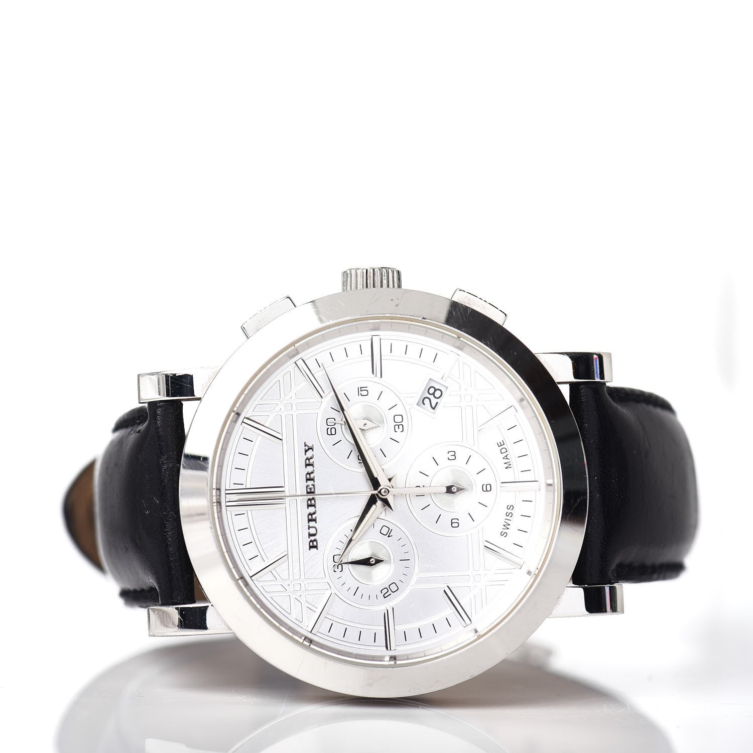 Burberry Stainless Steel Calfskin 38mm Heritage Chronograph Quartz Watch BU1361 2 of 4