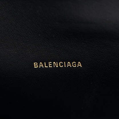 Balenciaga Shiny Box Calfskin Hourglass Top Handle Bag XS Black 6 of 9