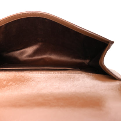 Saint Laurent Textured Patent Calfskin Monogram Large Belle De Jour Clutch Beige 5 of 8