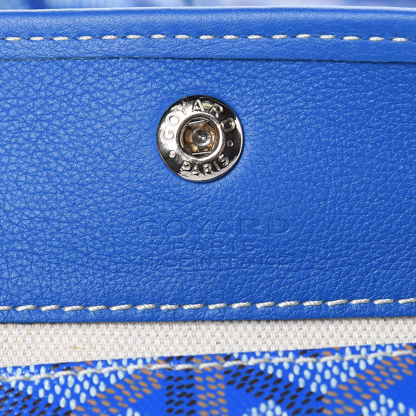 Goyardine Reversible Mini Anjou Sky Blue