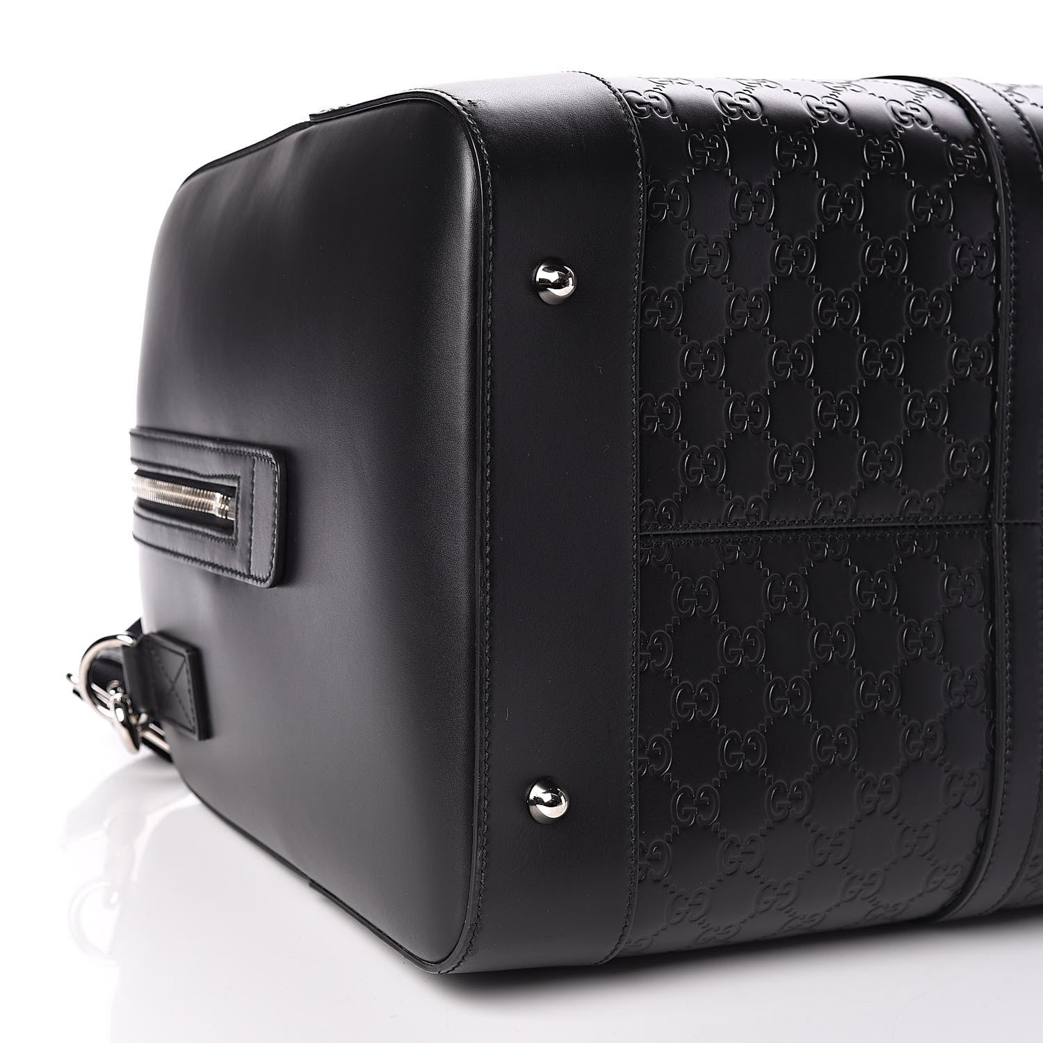 Gucci Guccissima Signature Large Duffle Black 5 of 10