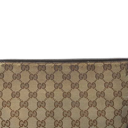 Gucci Monogram Calfskin Perforated Medium Flat Messenger Bag Dark Brown 18 of 18