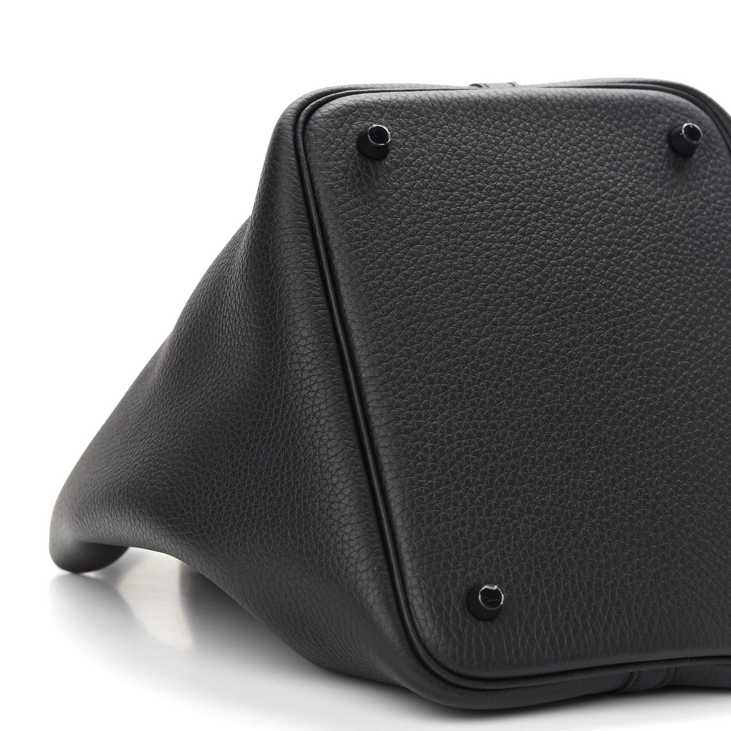 Hermes Taurillon Clemence Monochrome Picotin Lock 22 MM Black 7 of 8