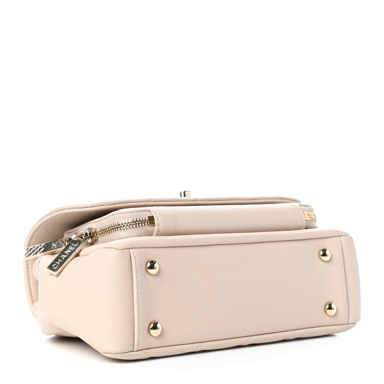 Chanel Caviar Quilted Medium Business Affinity Flap Beige 4 of 10