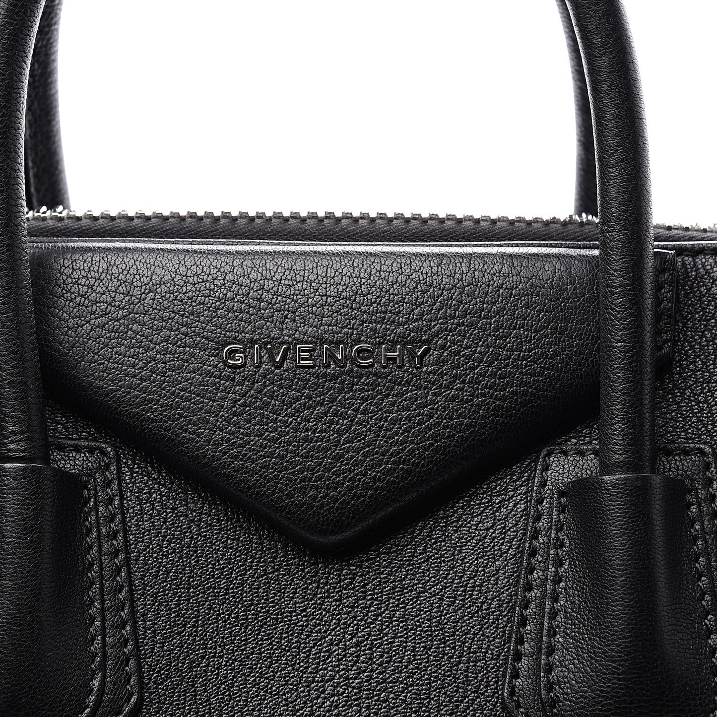 Sugar Goatskin Medium Antigona Black