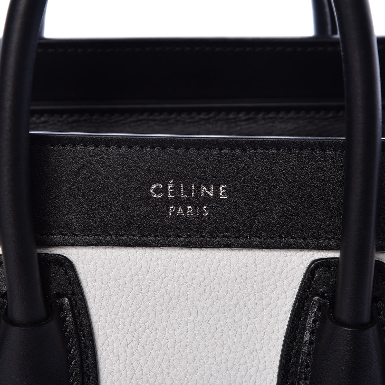 Celine Grained Baby Calfskin Nubuck Nano Tri-Color Luggage White 10 of 10