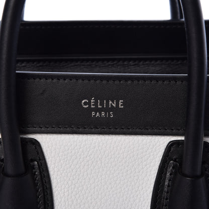 Celine Grained Baby Calfskin Nubuck Nano Tri-Color Luggage White 10 of 10