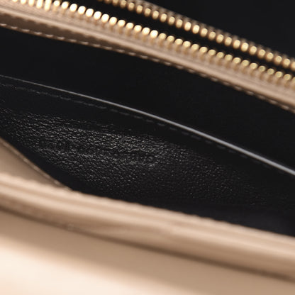 Saint Laurent Calfskin Y Quilted Monogram Small Loulou Chain Satchel Dark Beige 7 of 10