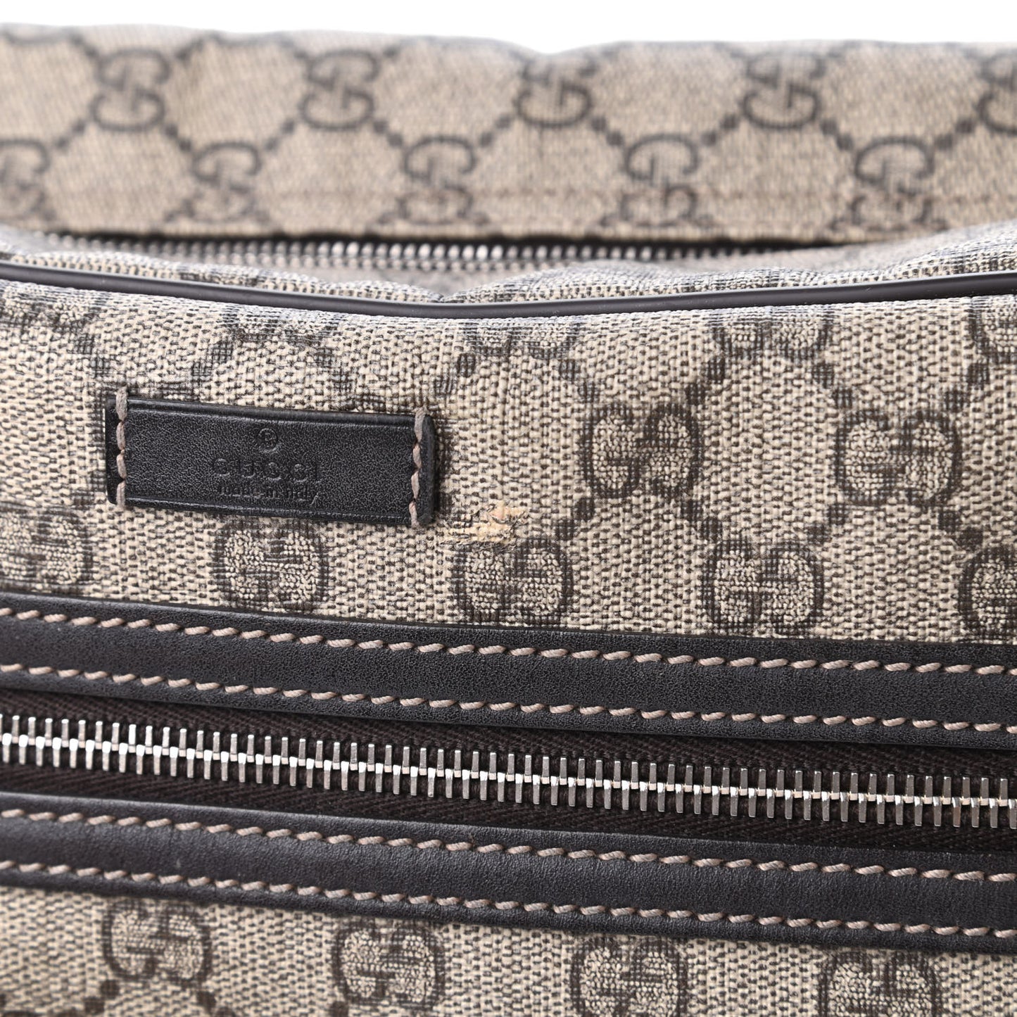 GG Plus Monogram Large Messenger Bag Dark Brown
