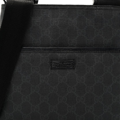 Gucci GG Plus Flat Messenger Bag Black Grey 7 of 9