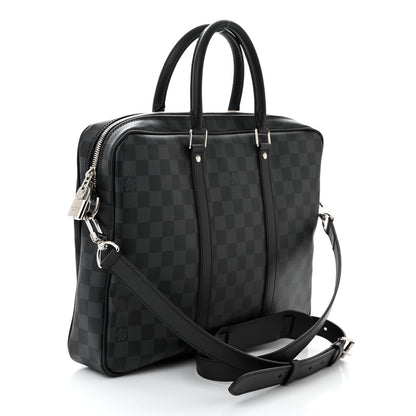 Louis Vuitton Damier Graphite Porte Documents Voyage PM 3 of 9