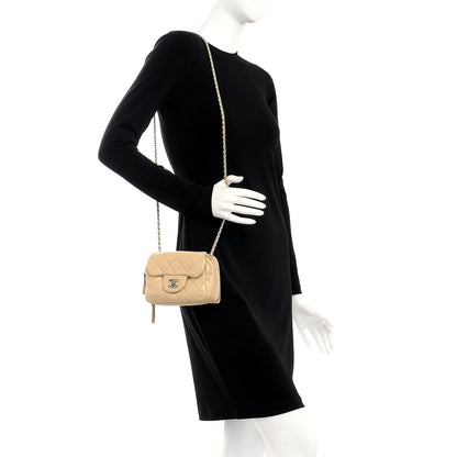 Chanel Caviar Quilted New Mini Flap Beige Clair 2 of 9