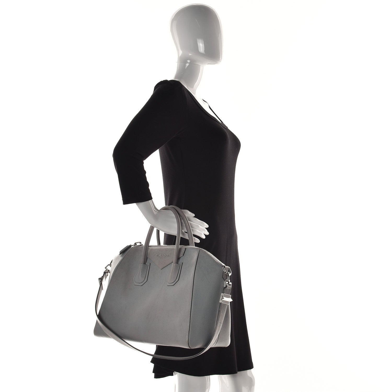 Givenchy Sugar Goatskin Medium Antigona Pearl Grey 5 of 19