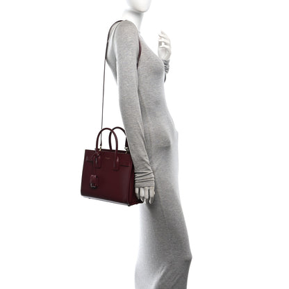 Saint Laurent Calfskin Baby Sac De Jour New Dark Bordeaux 2 of 11