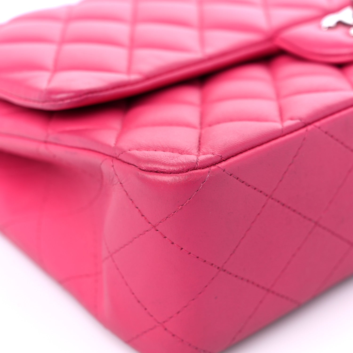 Chanel Lambskin Quilted Medium Double Flap Pink 8 of 16