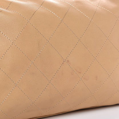Chanel Lambskin Stitched Medium Ultimate Soft Tote Beige 12 of 13