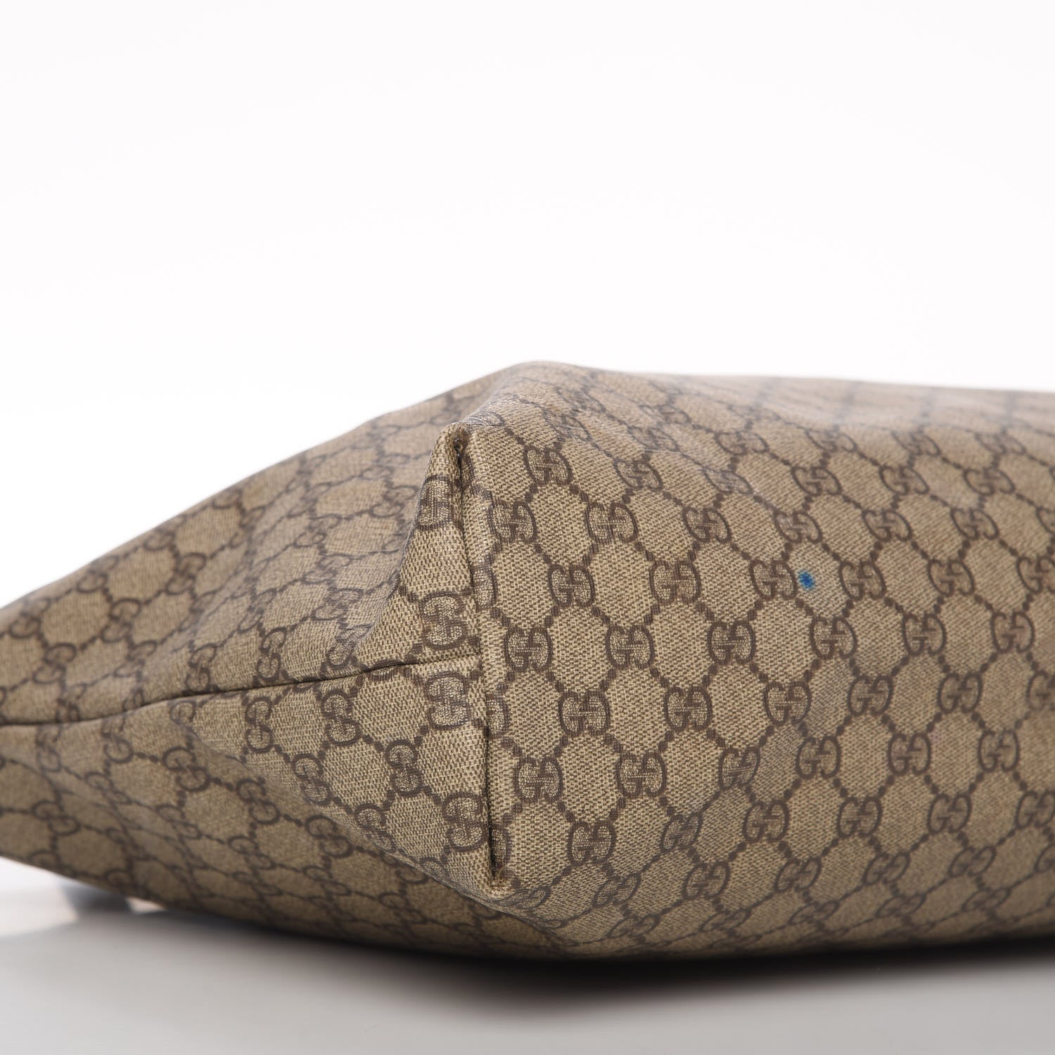 Gucci GG Supreme Monogram Medium Zippered Shopping Tote Dark Brown 6 of 19