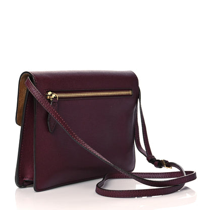 Burberry Derby Calfskin House Check Small Macken Crossbody Bag Mahogany Red 2 of 9