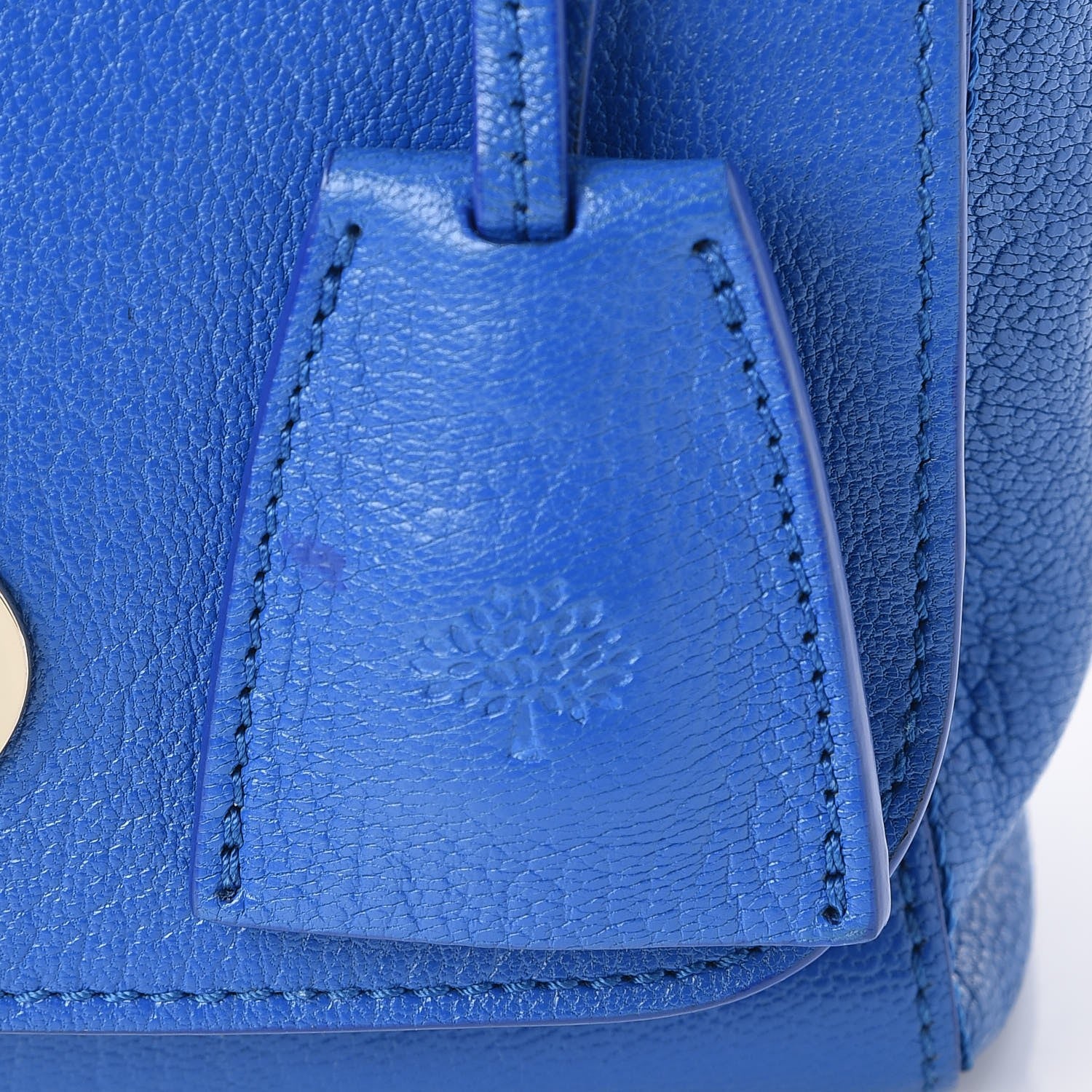 Mulberry Glossy Goatskin Small Lily Flap Bluebell Blue 8 of 8