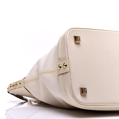 Louis Vuitton Suhali Lockit MM White 7 of 9
