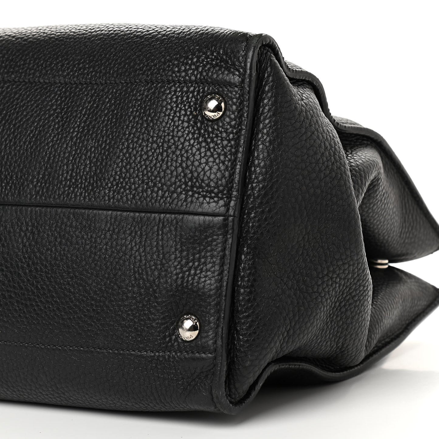 Vitello Daino Shopping Tote Black