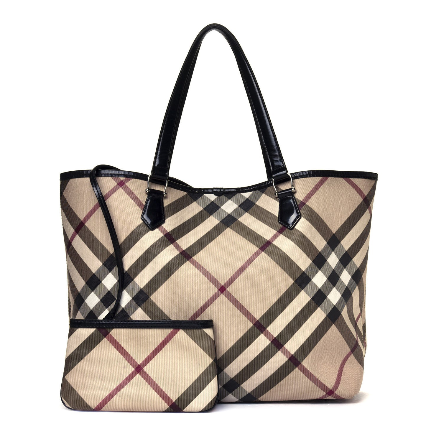 Nova Check Large Nickie Tote Black