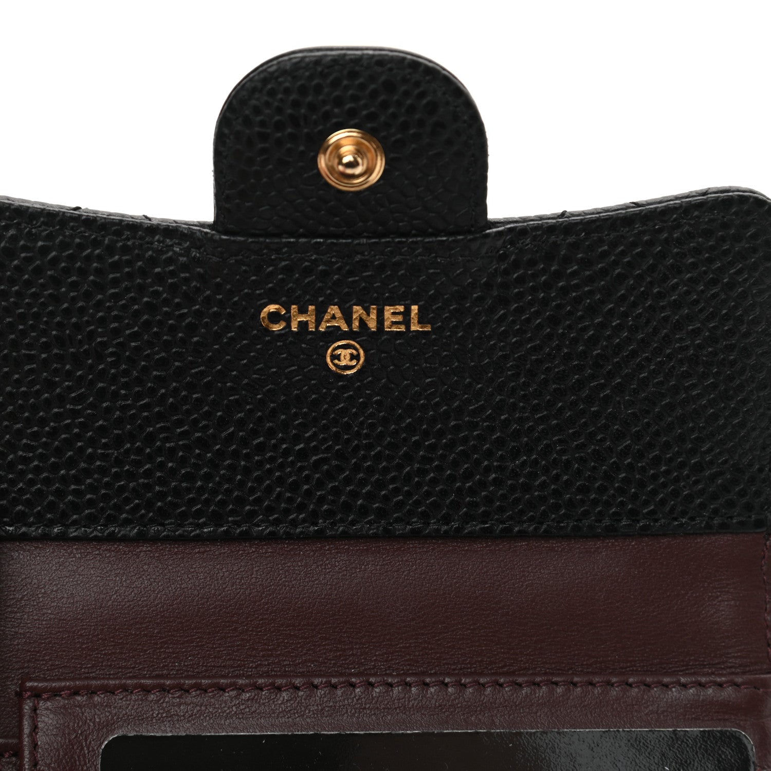 Chanel Caviar Quilted Compact Flap Wallet Black 6 of 11