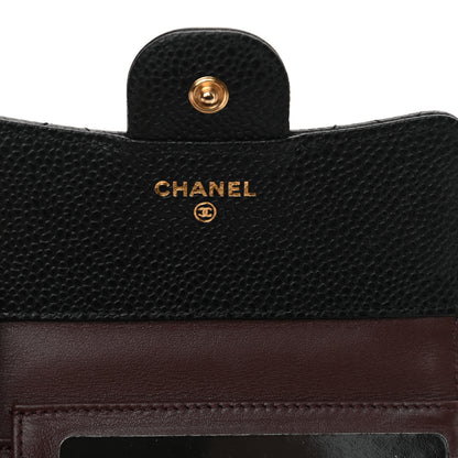 Chanel Caviar Quilted Compact Flap Wallet Black 6 of 11