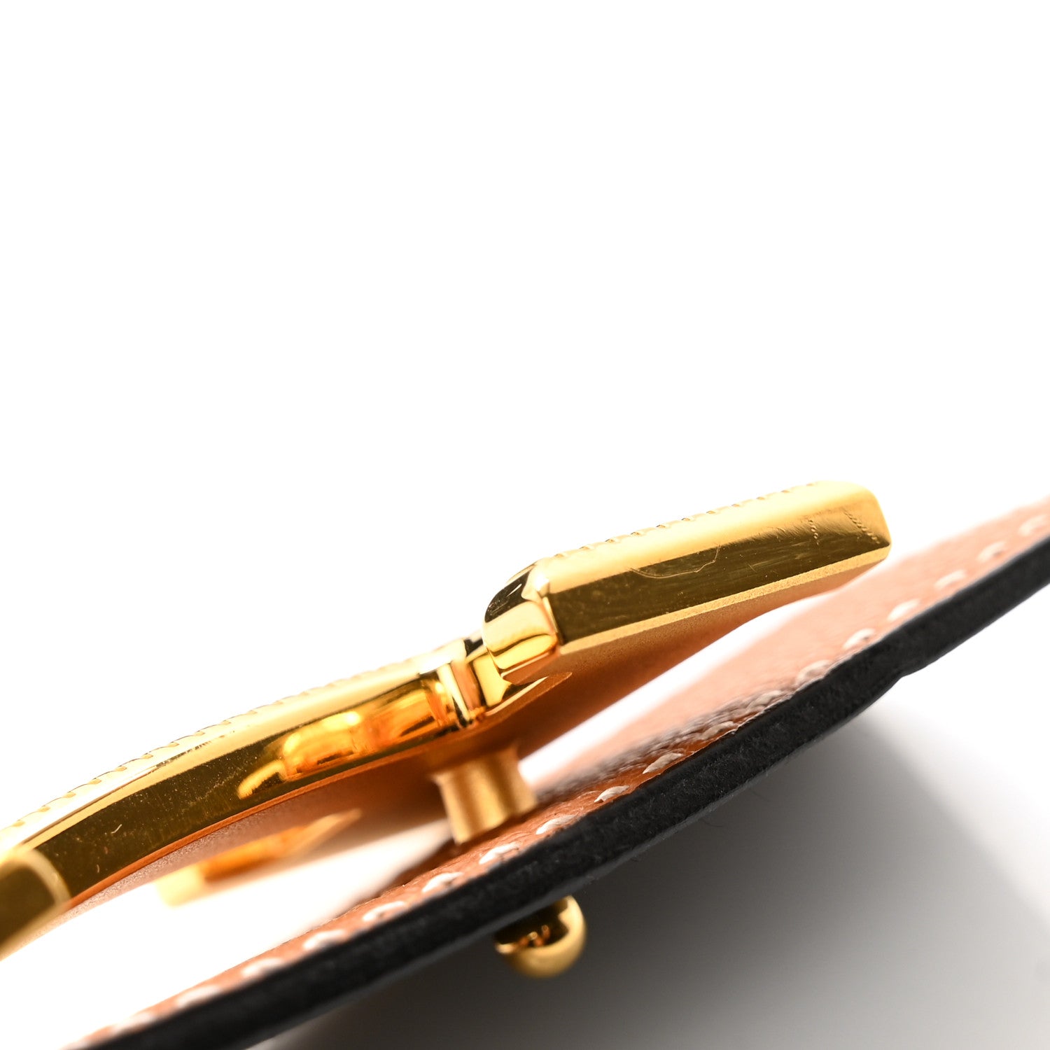 Hermes Epsom Swift 32mm Striee H Belt 80 32 Gold Black 7 of 8
