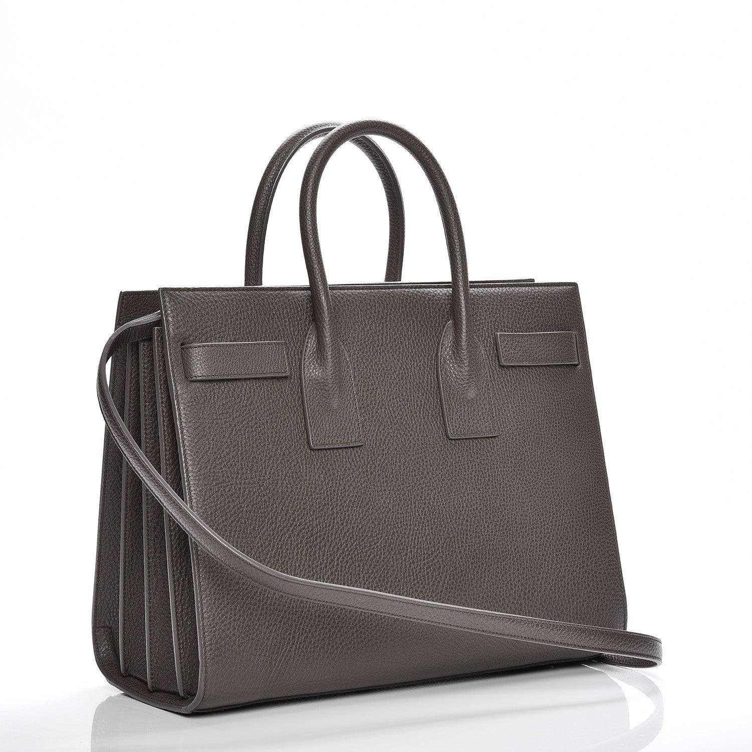 Saint Laurent Grained Calfskin Small Sac De Jour Dark Anthracite 4 of 9