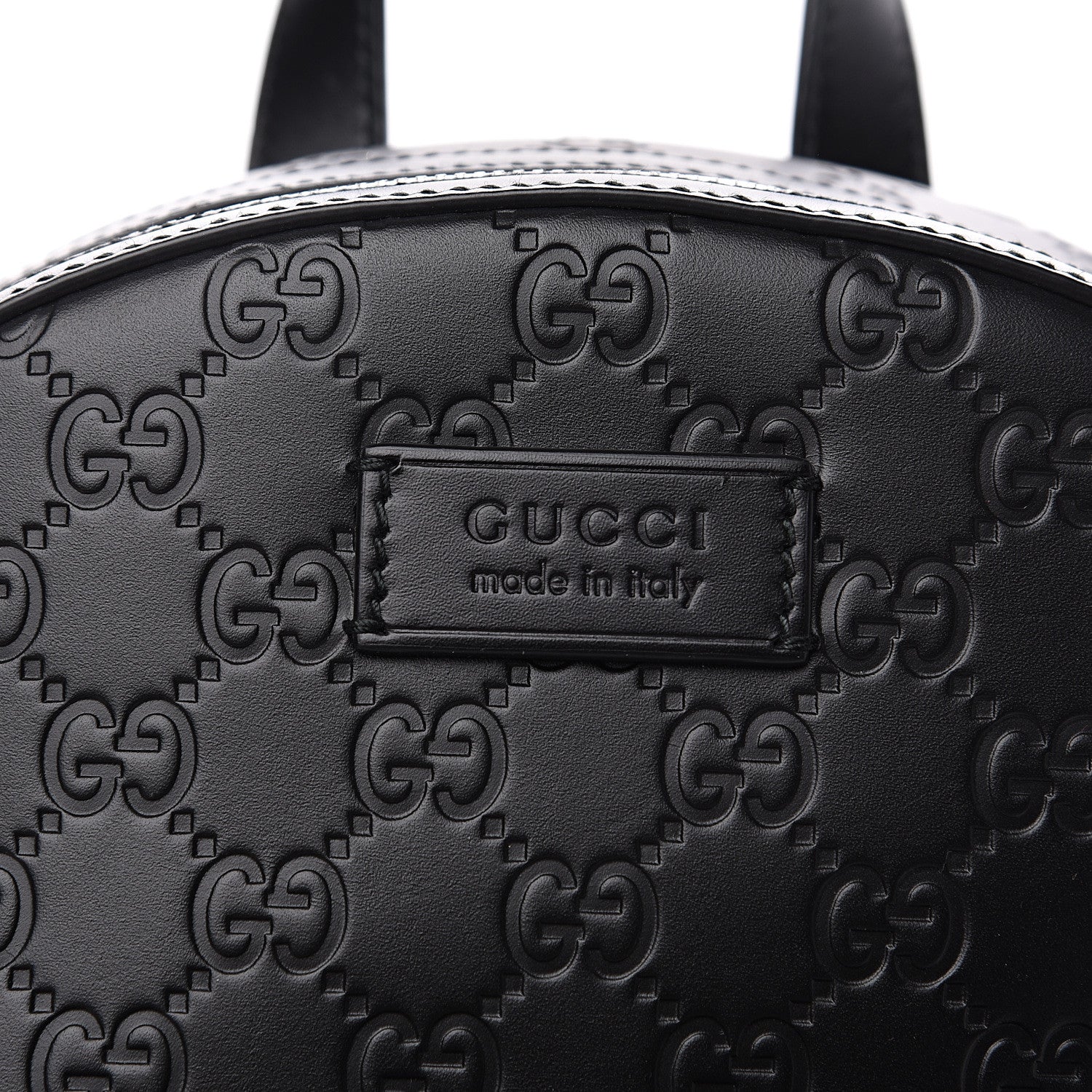 Gucci Guccissima Signature Small Day Backpack Black 9 of 9