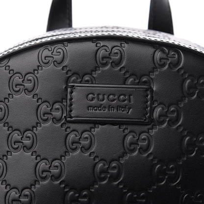 Gucci Guccissima Signature Small Day Backpack Black 9 of 9