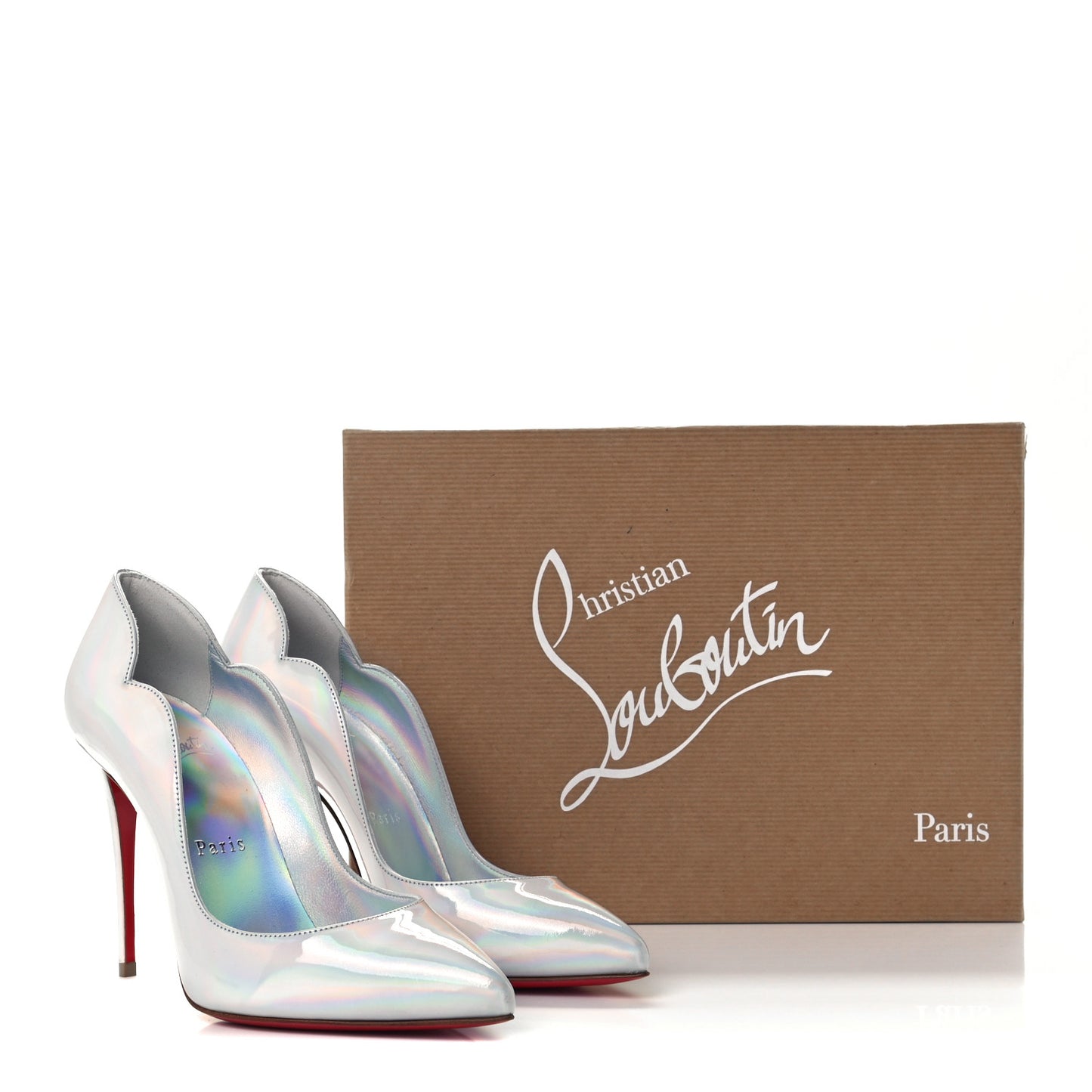 Metallic Patent Hot Chick 100 Pumps 35.5 White