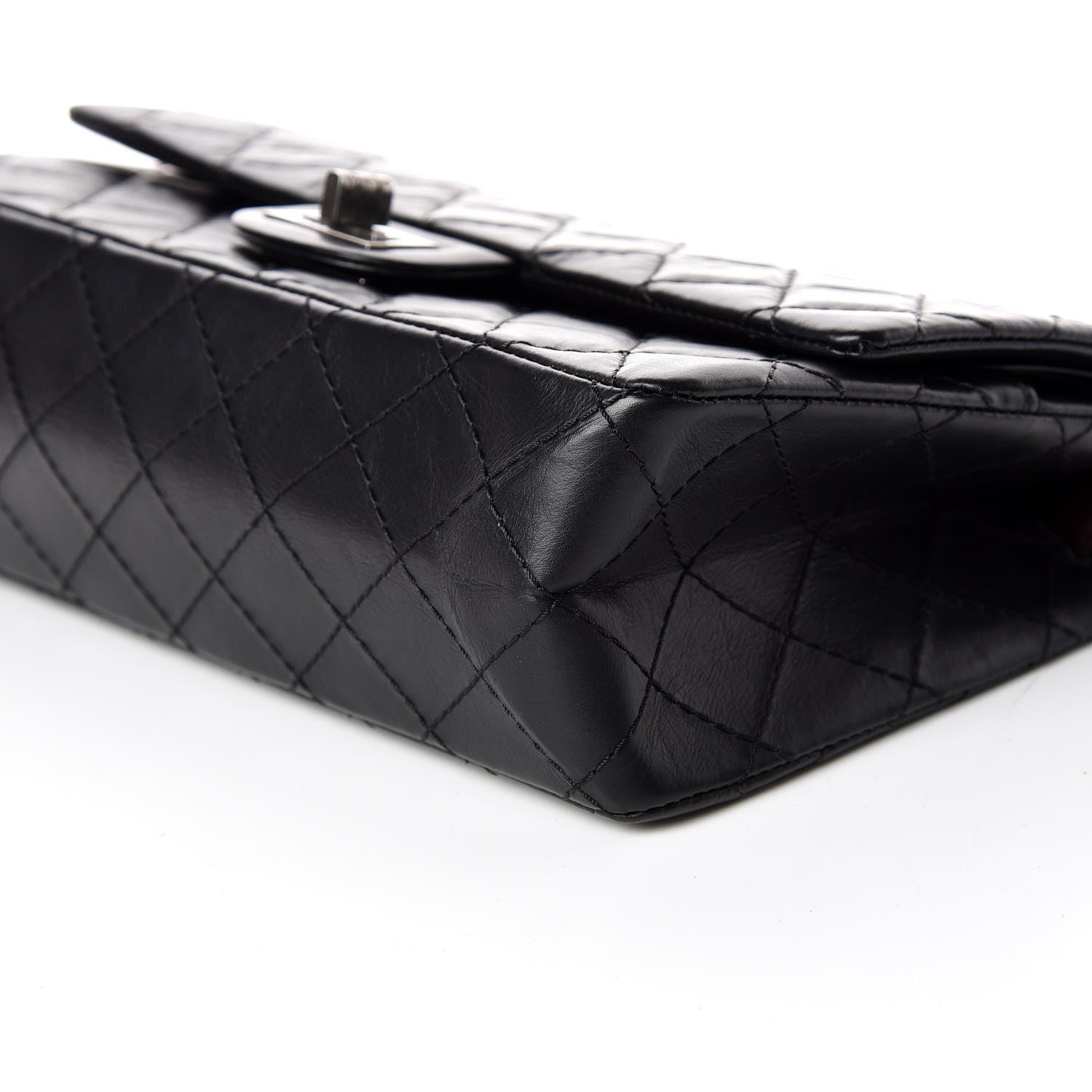Chanel Aged Calfskin Quilted 2.55 Reissue 225 Flap Black 6 of 9