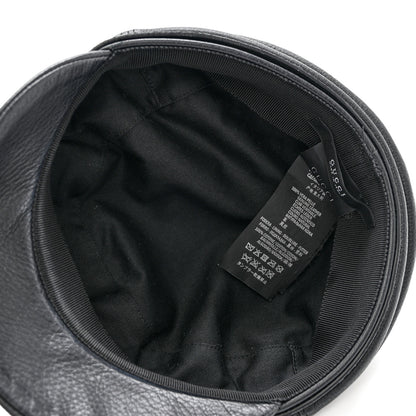 Gucci Calfskin Cellarius Hat S Black 7 of 10