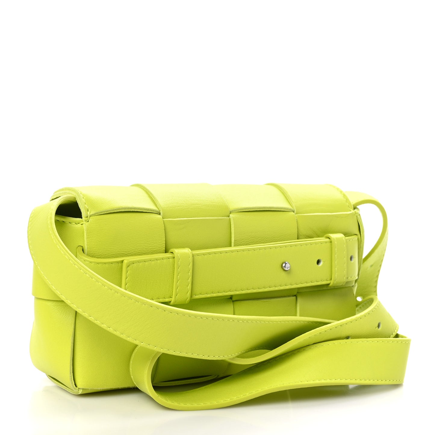 Nappa Intreccio Cassette Belt Bag Kiwi