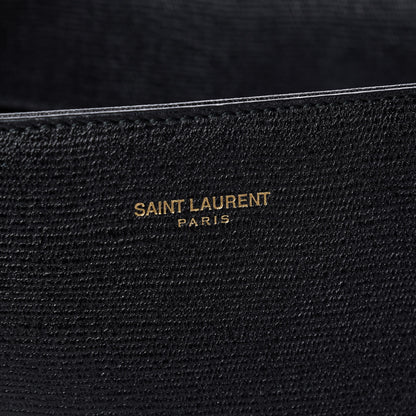Saint Laurent Textured Calfskin Classic Y Ligne Clutch Black 7 of 9