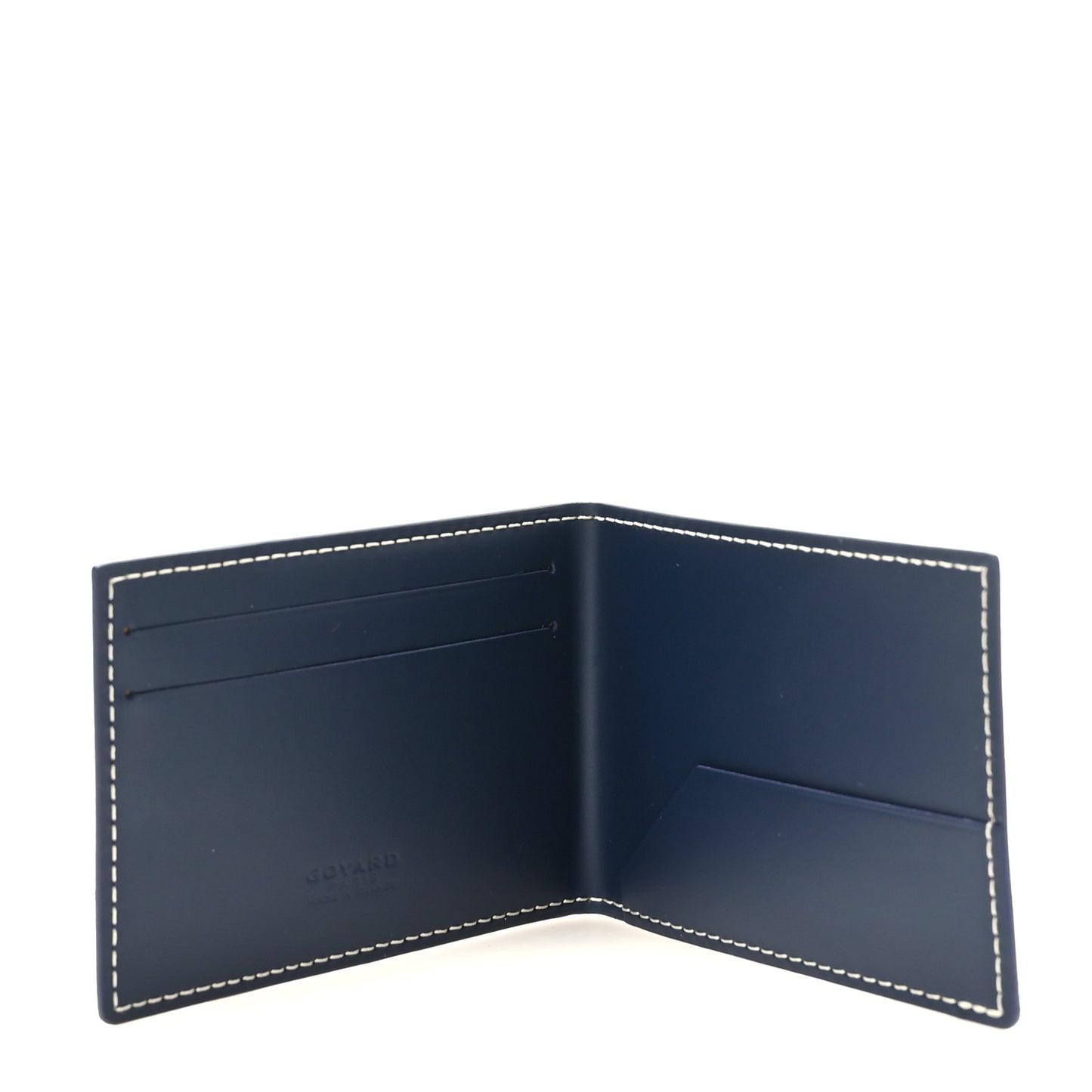 Goyardine Victoire Card Holder Insert Navy