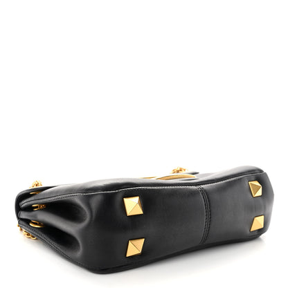 Valentino Garavani Nappa Stud Sign Shoulder Bag Black 4 of 9