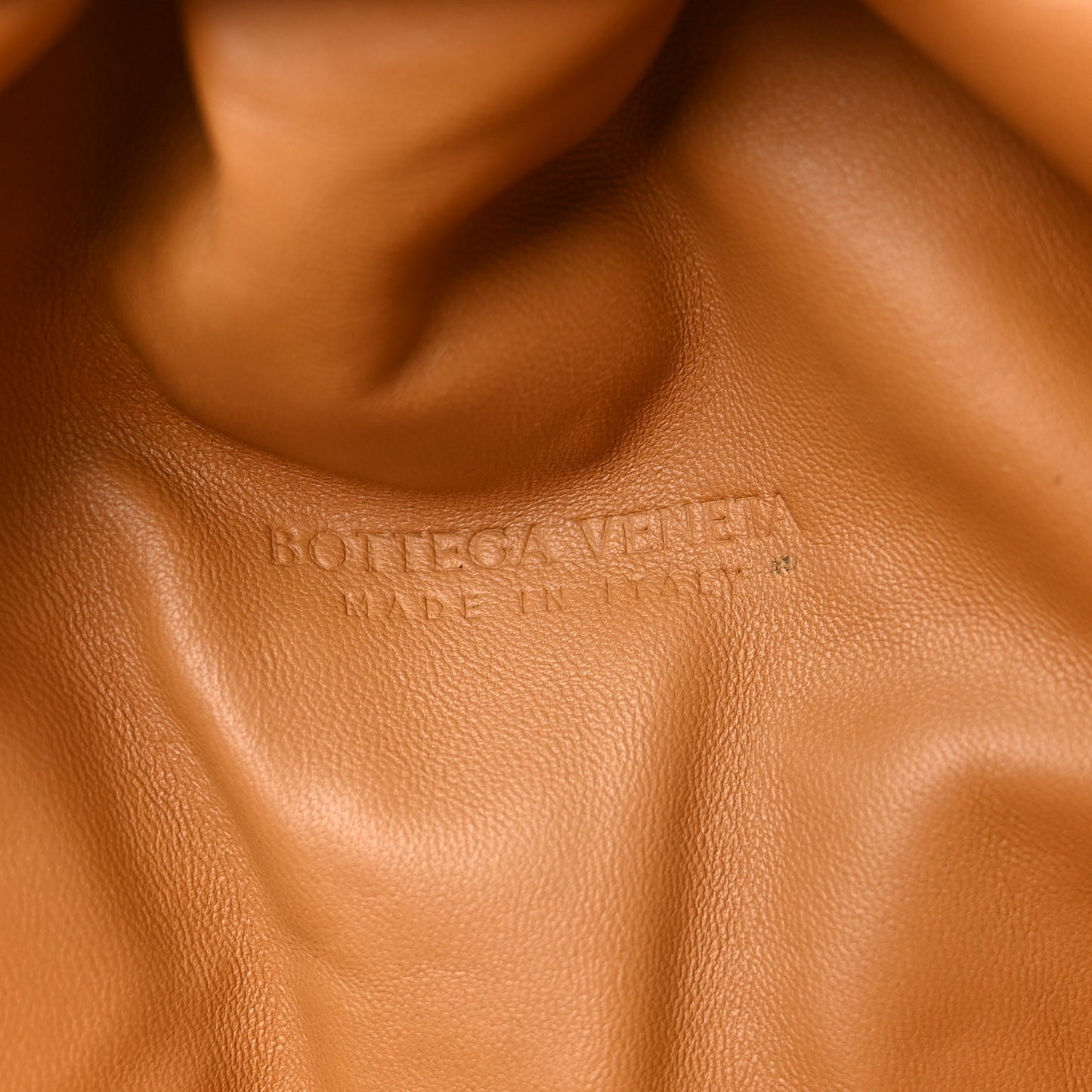 Nappa Maxi Intrecciato The Pouch Oversized Clutch Caramel