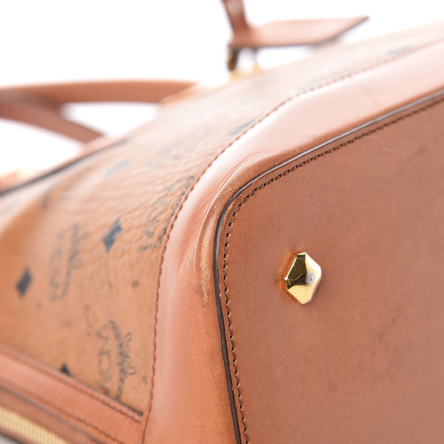 Visetos Heritage Bowler Bag Cognac