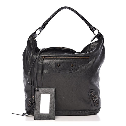 Balenciaga Agneau Classic Hardware Day Hobo Black 1 of 13