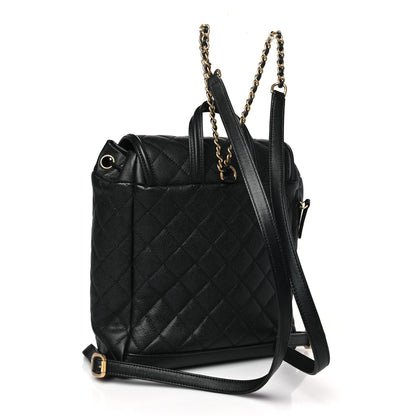 Chanel Caviar Quilted Filigree Backpack Black 3 of 10