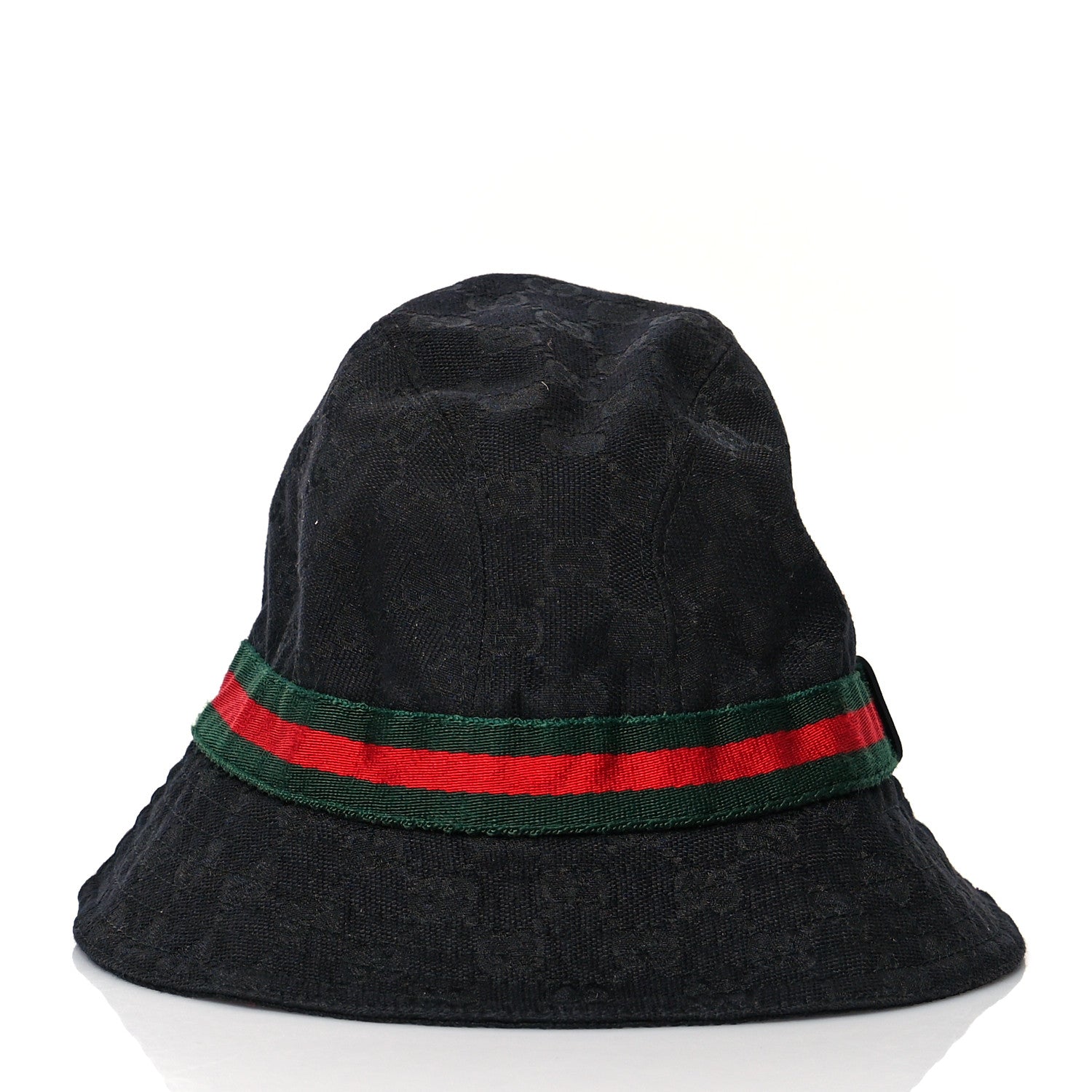 Gucci Monogram Web Bucket Hat S Black 2 of 8
