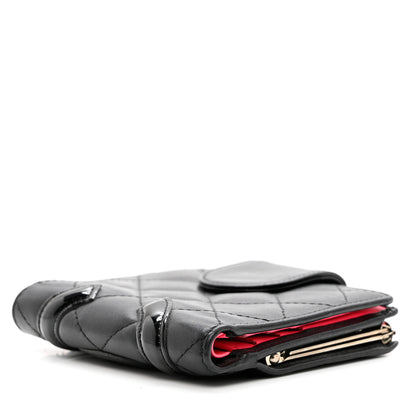 Chanel Calfskin Quilted Cambon Bi-Fold Wallet Black 4 of 9