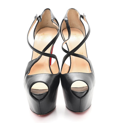 Christian Louboutin Nappa Exagona 160 Pumps 37.5 Black 3 of 8