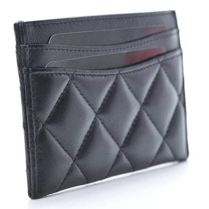Chanel Lambskin Quilted Card Holder Black 3 of 10